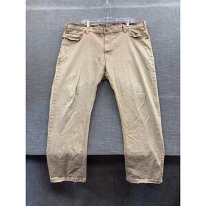 True Nation Pants Men 46x30 Khaki Athletic Fit Casual Straight Leg Everyday Wear